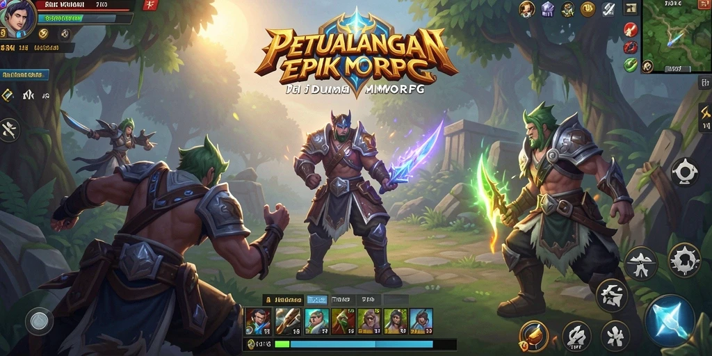 Tampilan gameplay mendebarkan di dunia fantasi 73K.