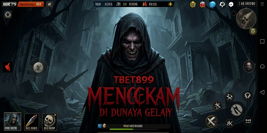 Tangkapan layar menggambarkan momen mencekam dalam game Horror.