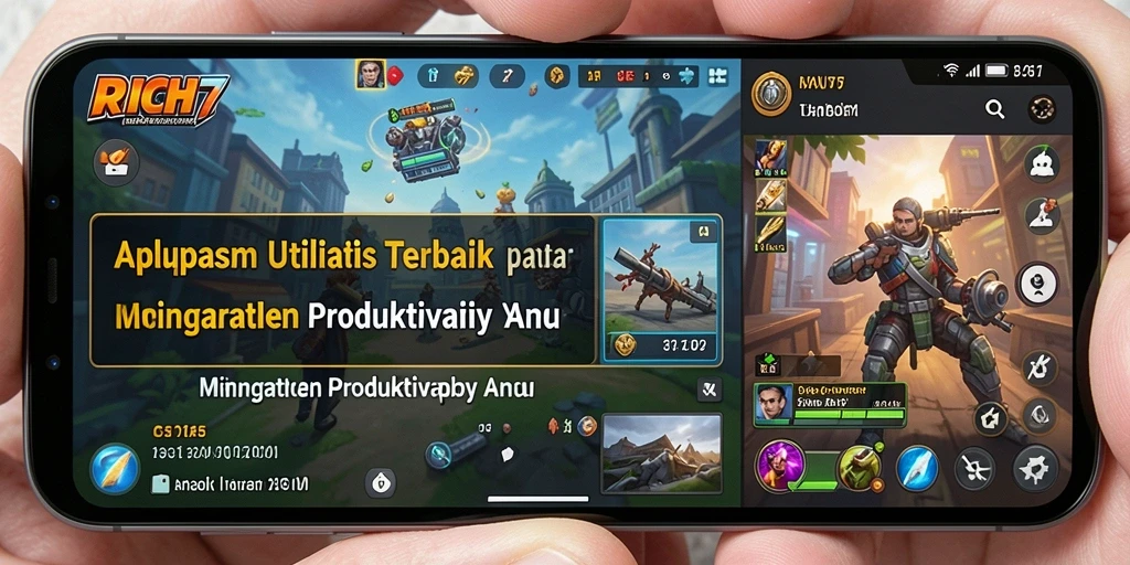 Tangkapan layar utama RICH7 menampilkan antarmuka aplikasi yang intuitif dan mudah digunakan.