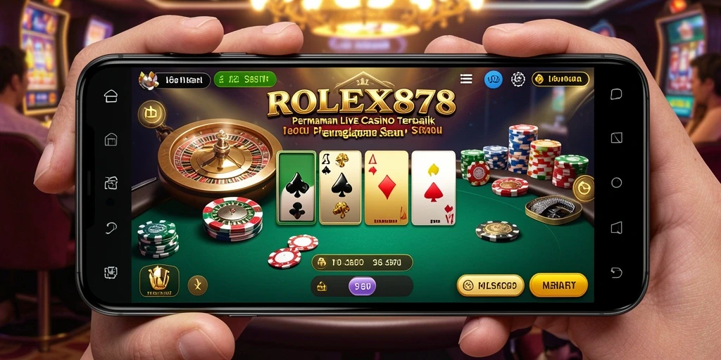 Tampilan gameplay Live Casino yang memukau dan interaktif.