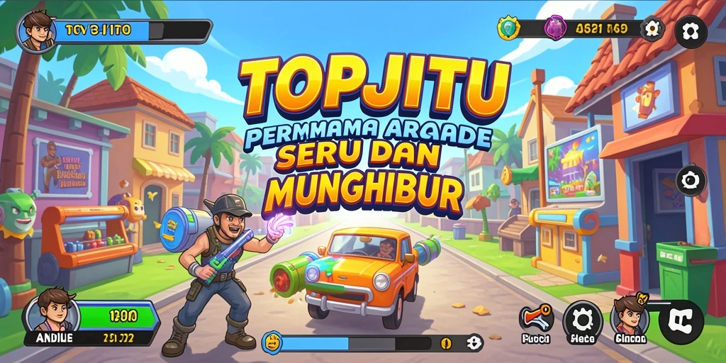 Tampak seru gameplay Arcade di TOPJITU.